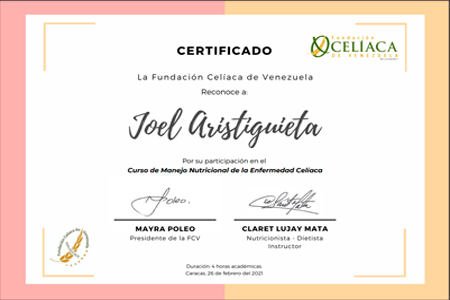Curso de Manejo Nutricional de la Enfermedad Celiaca