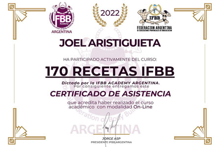 170 RECETAS IFBB