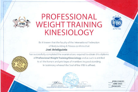 Profesional Weight Training Kinesiology
